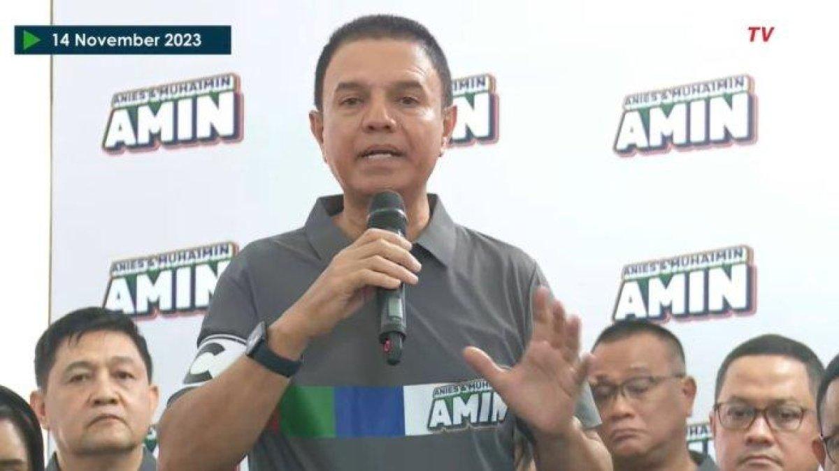 Muhammad Syaugi jadi kapten Tim Pemenangan Nasional AMIN yang diumumkan oleh calon presiden (Capres) Anies Baswedan, Selasa (14/11/2023).