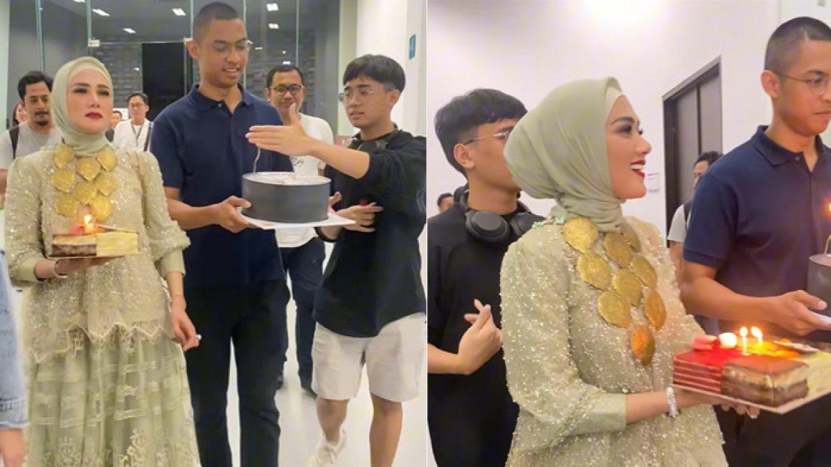 Mulan Jameela beri kejutan untuk Tiarani Savitri bersama calon mantu