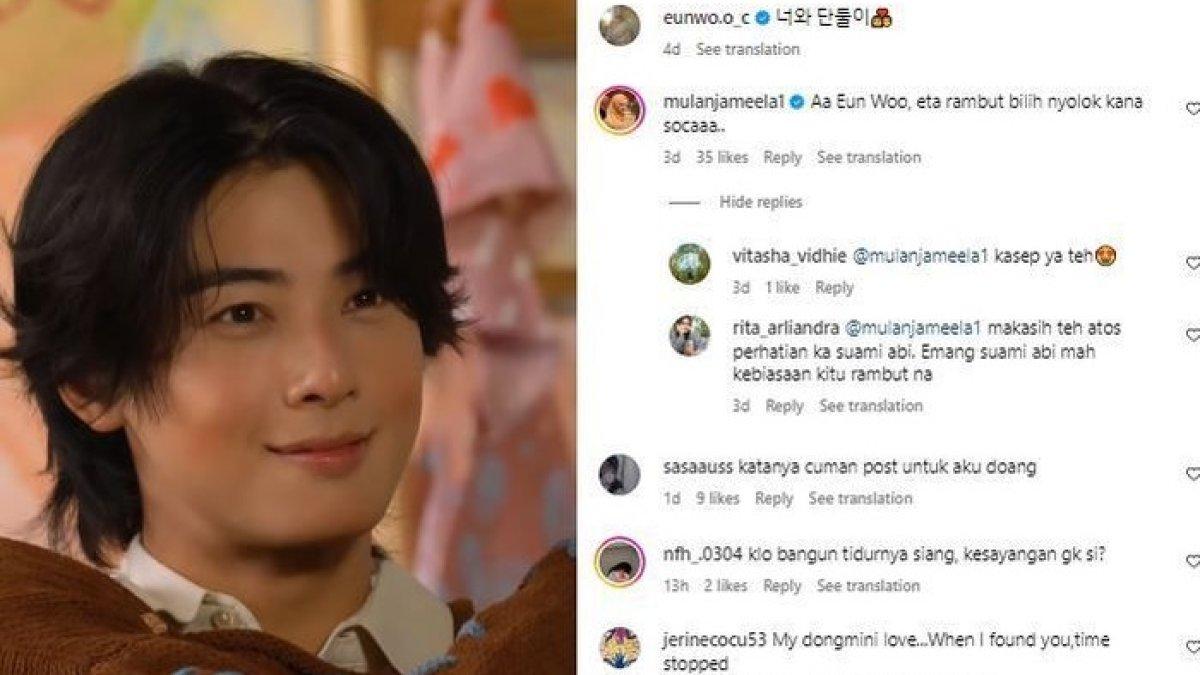 Mulan Jameela komentari Instagram Cha Eun Woo