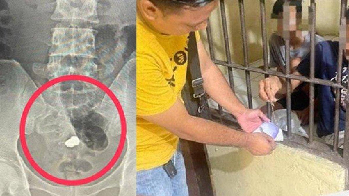 Maling telan gelang emas 2,3 gram demi sembunyikan barang bukti.