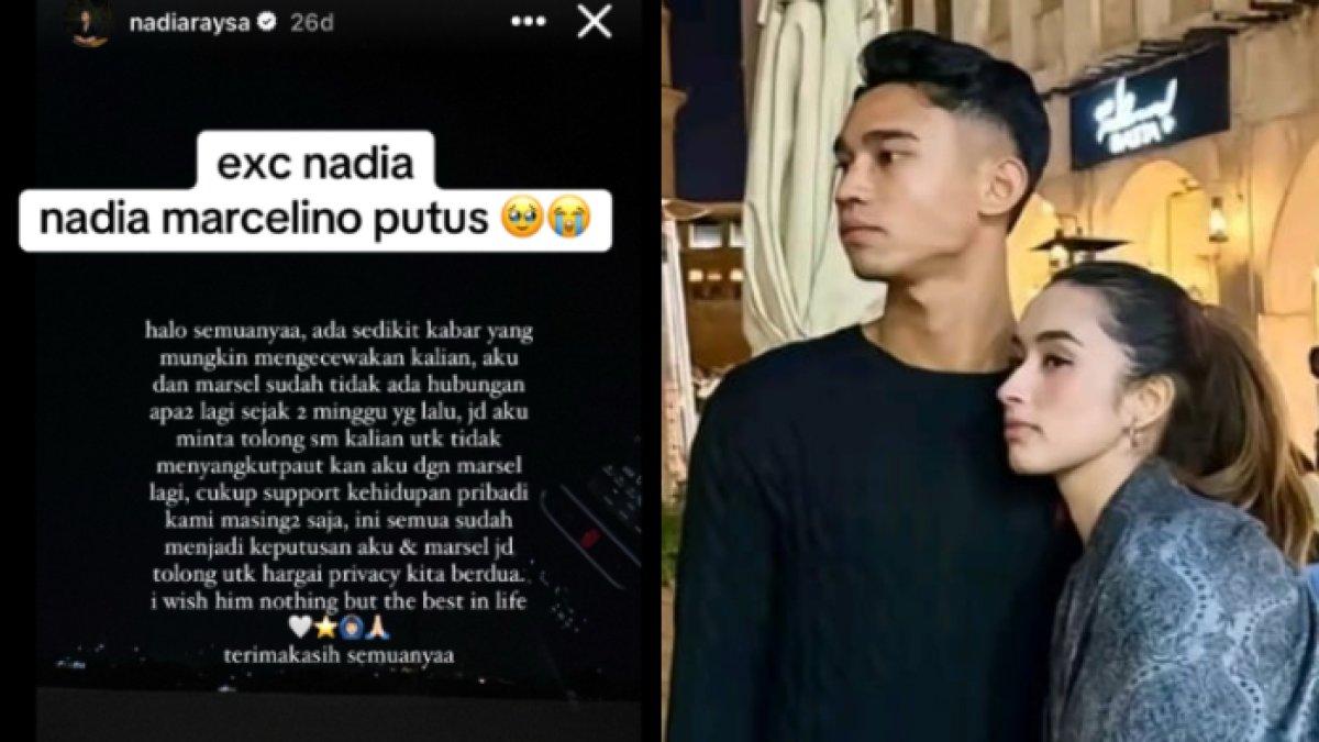 Nadia Raisya mengaku sudah putus dari Marselino Ferdinan