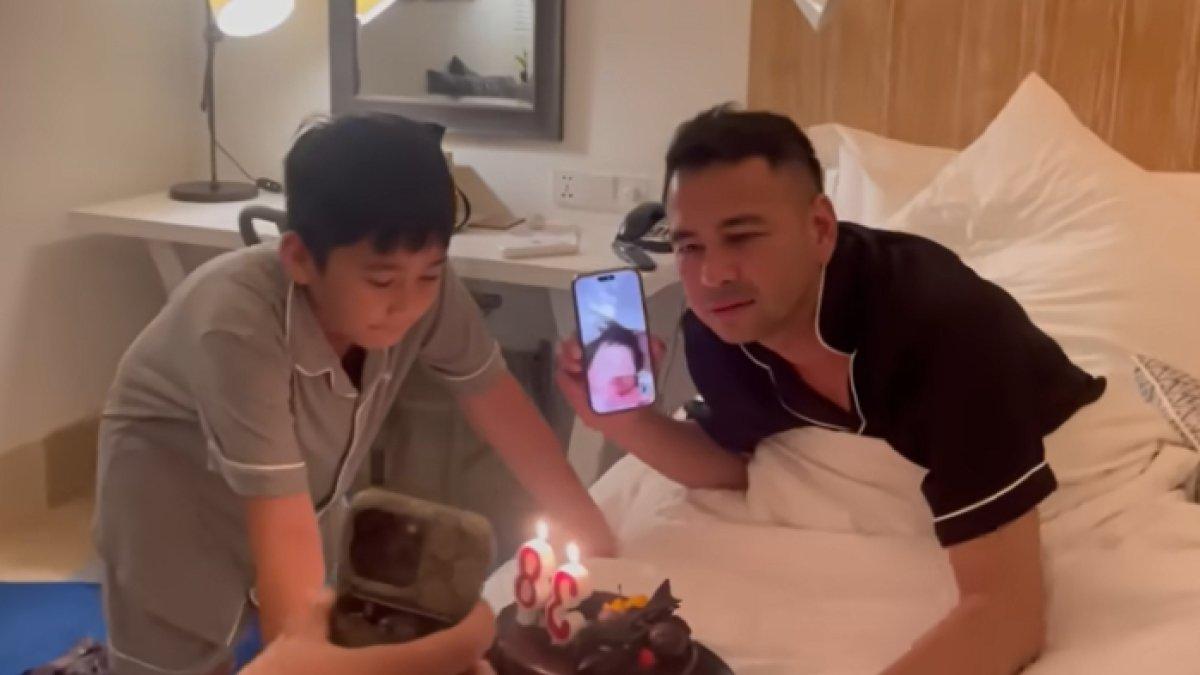 ULANG TAHUN RAFFI - Momen ulang tahun Raffi Ahmad dan Nagita Slavina diambil dari YouTube pada Kamis (20/2/2025). Nagita Slavina sempat cemburu pada sosok yang video call Raffi Ahmad.