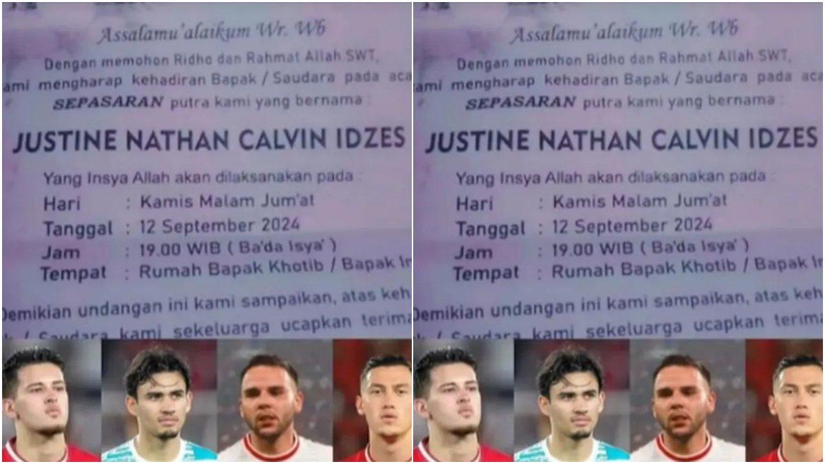 Nama anak ini viral karena terinspirasi dari nama pemain Timnas Indonesia.