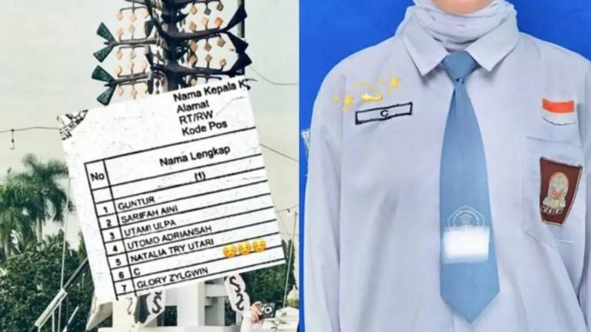 NAMA UNIK - Tangkapan layar TikTok @_thisisgonec, diolah pada Jumat (25/7/2025). C adalah salah satu nama unik yang viral.