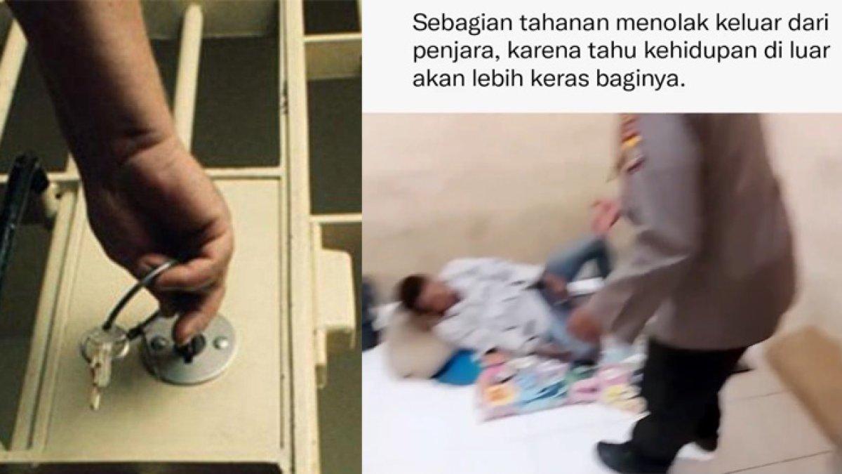 Napi bebas tapi tak mau keluar dari penjara a