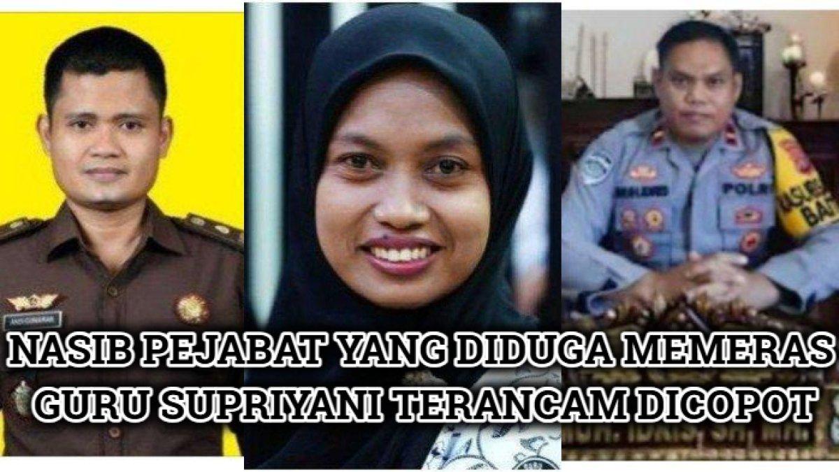 Nasib satu per satu pejabat yang diduga memeras Guru Supriyani di Konawe Selatan, Sulawesi Tenggara.