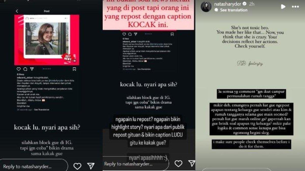 Natasha Ryder adik Kimberly Ryder sindir pedas Edward Akbar