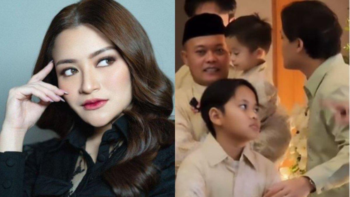 Nathalie Holscher bahagia lihat Adzam kumpul di pernikahan Rizky Febian dan Mahalini