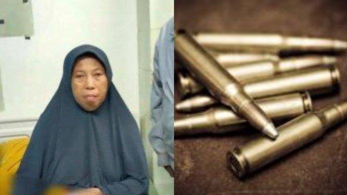 Kolase Naisa Daeng (61) dan peluru. Perempuan paruh baya itu tak sengaja terkena peluru nyasar saat sedang tidur di rumahnya, Jl AR Dg Ngunjung, Lorong 3, Kecamatan Tallo, Makassar, Minggu (7/1/2024).