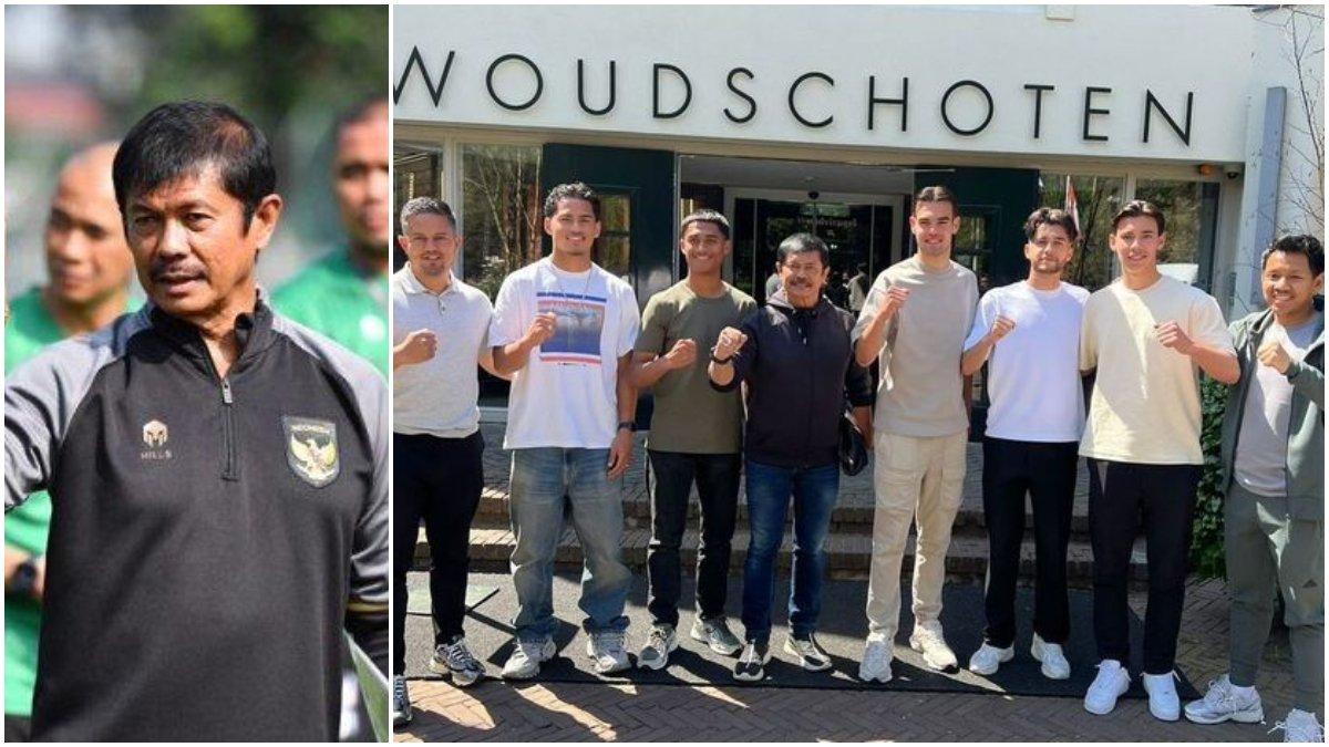 Postingan pelatih Indra Sjafri bersama lima pemain keturunan.