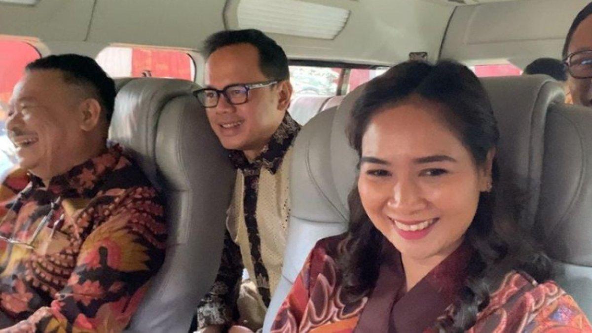 Ni Luh Puspa jadi sorotan saat ikut pembekalan calon wakil menteri digelar Padepokan Garuda Yaksa, Hambalang, Bogor, Jawa Barat, Kamis (17/10/2024).