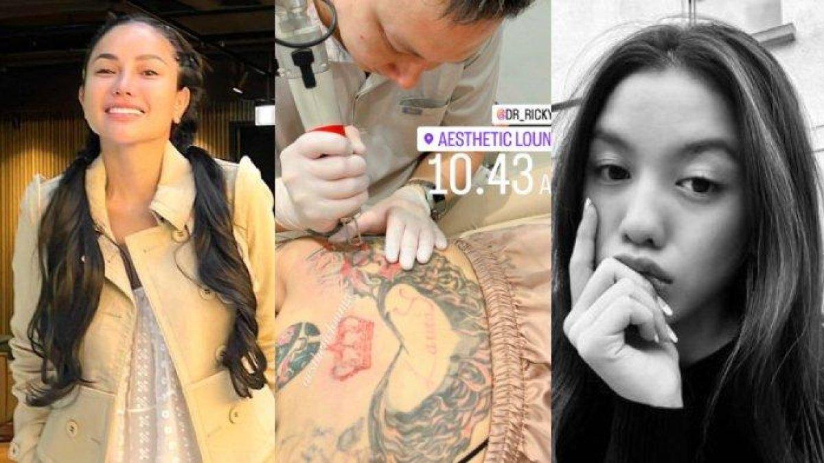 Nikita Mirzani mantap hapus tato nama Lolly dari punggung.