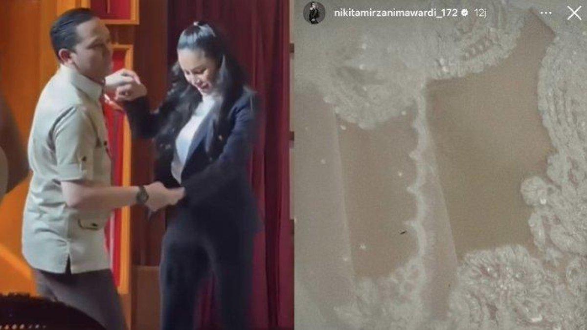 Nikita Mirzani pamer kebaya putih kala pacaran dengan ajudan Prabowo Subianto, Rizky Irmansyah.