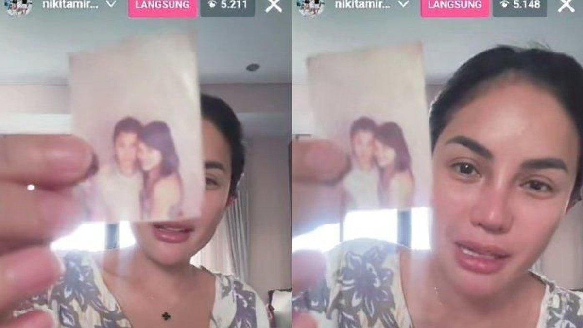 Nikita Mirzani tunjukkan foto mantan suami pertamanya