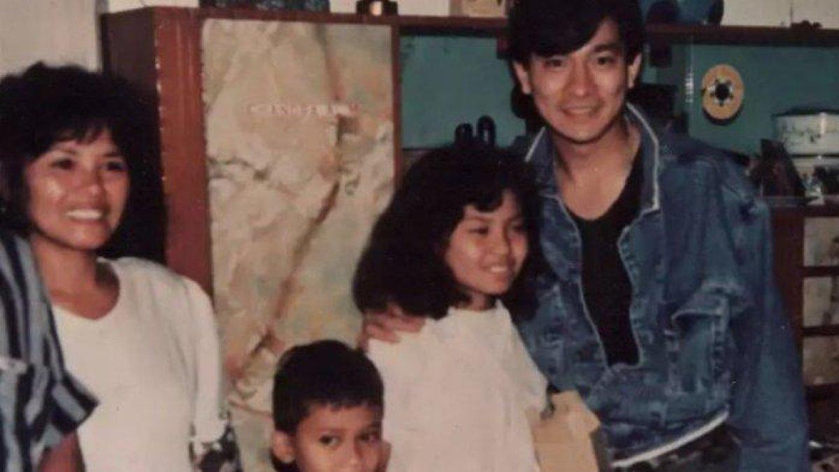 Potret Ninuk Salatiga dengan Andy Lau pada tahun 1997.