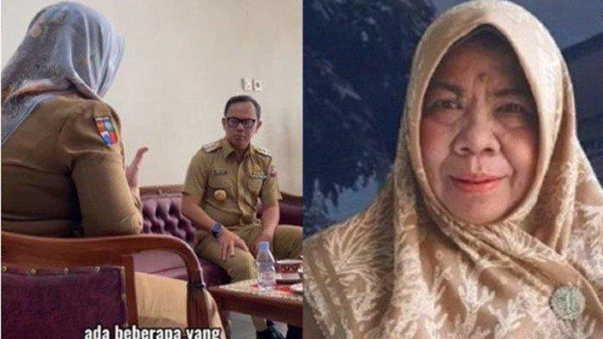 Nopi Yeni kepala sekolah di Bogor yang dicopot jabatannya setelah terbukti terima suap Rp5 juta.