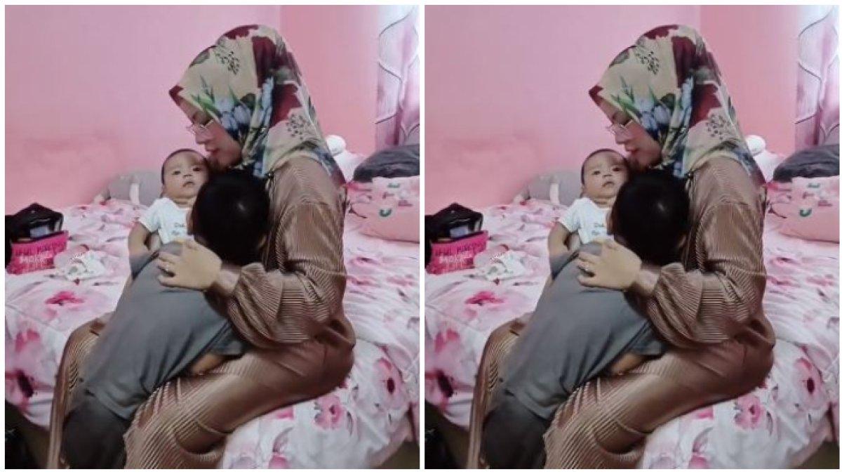 Nor Sufia bersama dua anaknya