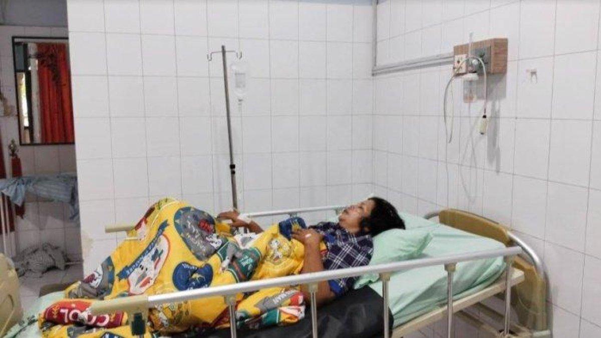 Nur Ampu Sitakar dirawat di rumah sakit Sari Mutiara Lubuk Pakam Rabu, (20/12/2023).