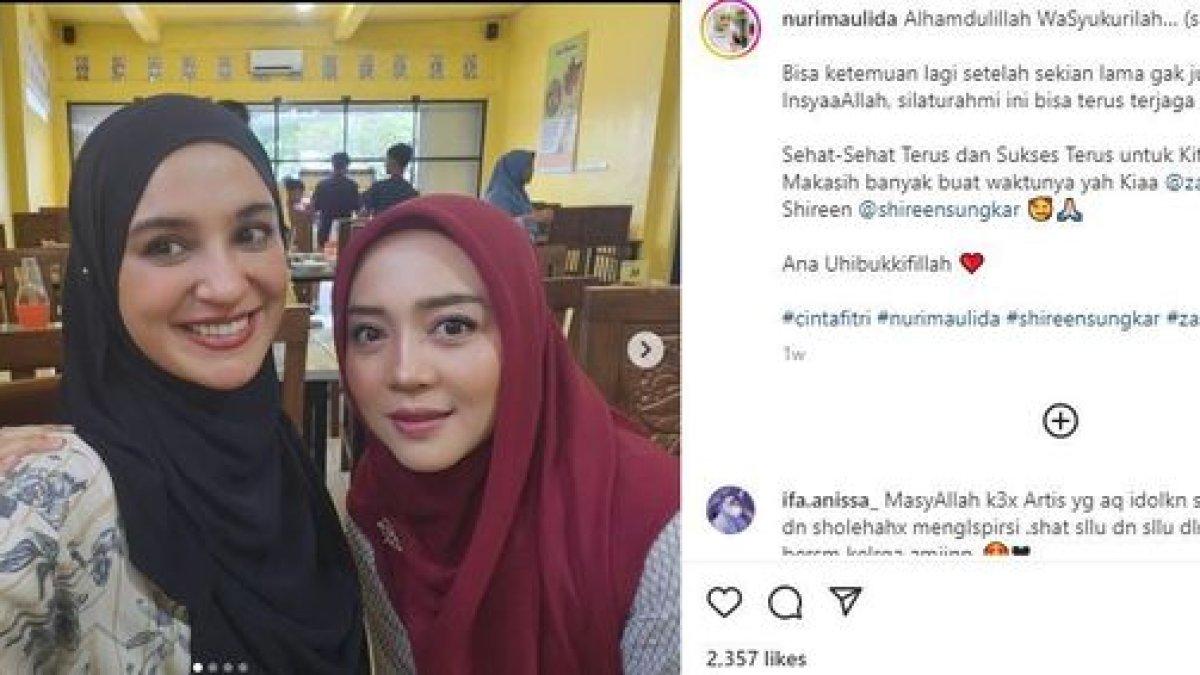 Nuri Maulida bertemu Shireen Sungkar dan Zaskia Sungkar
