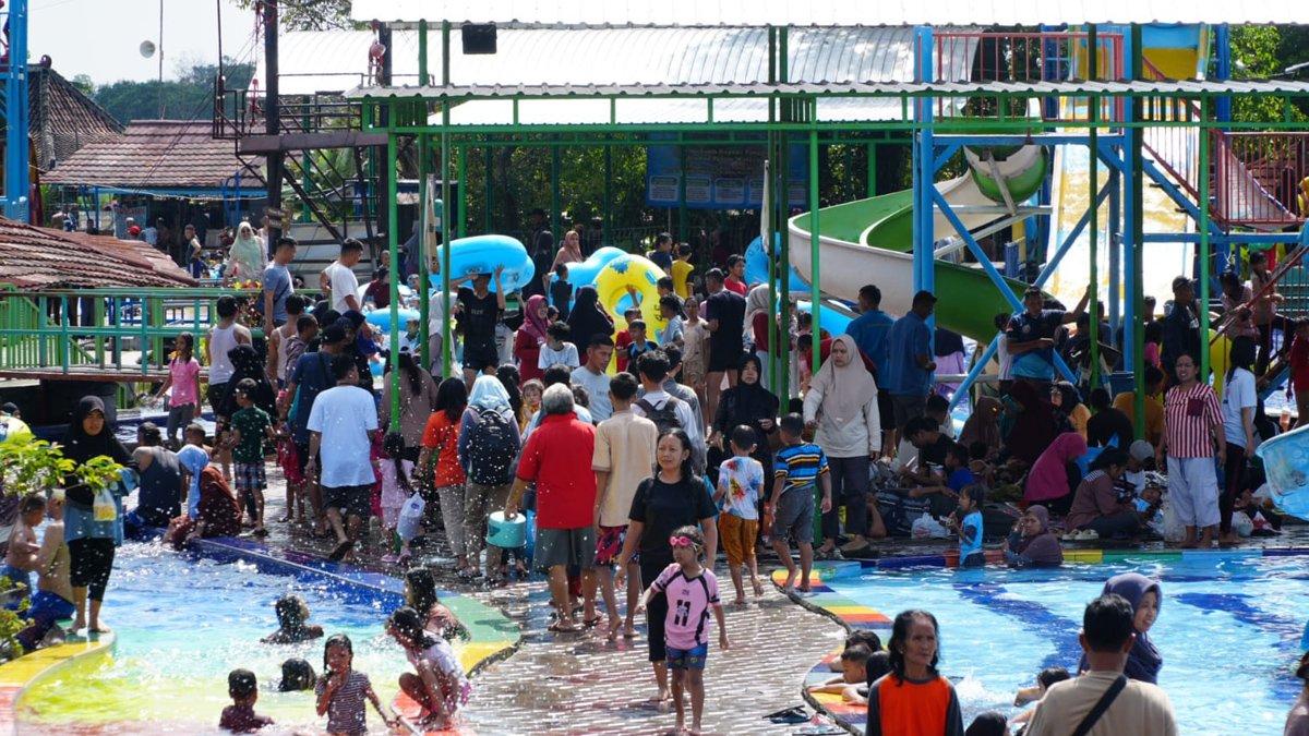LIBUR LEBARAN KLATEN - Objek Wisata Air Umbul Pelem menjadi destinasi wisata lokal tertinggi di masa libur lebaran 2025