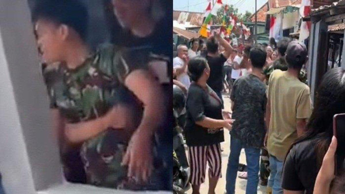 Oknum TNI di Palembang ngamuk bawa parang