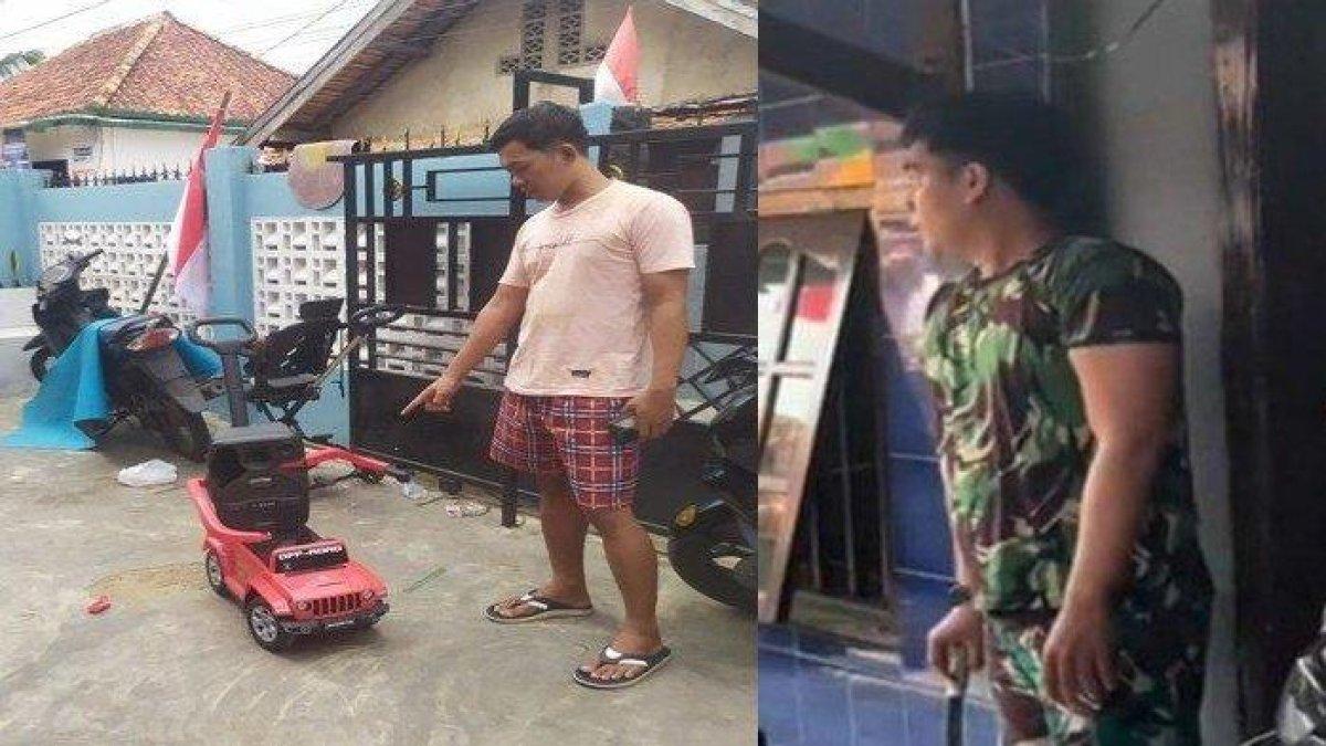 Oknum TNI di Palembang ngamuk bawa parang