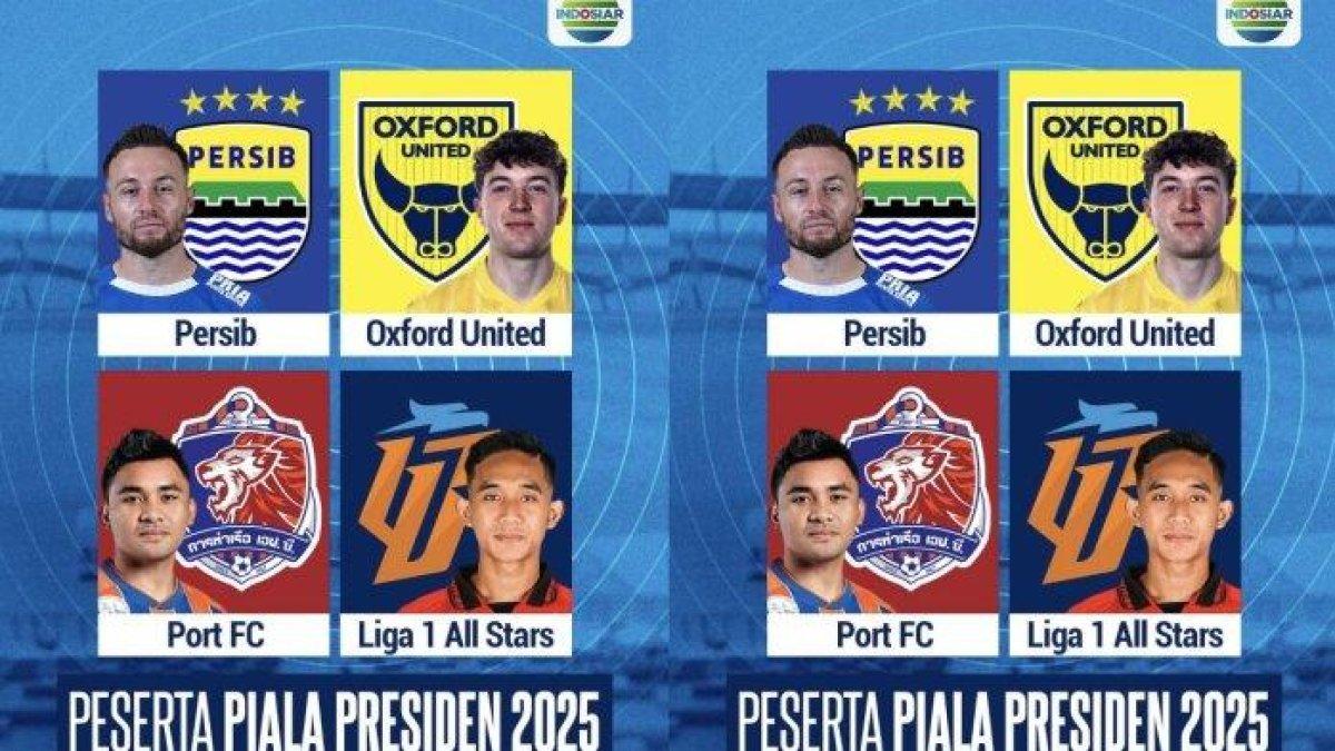 PREDIKSI PERTANDINGAN BOLA antara Oxford United dan Port FC dalam lanjutan Piala Presiden pada Minggu, 13 Juli 2025.