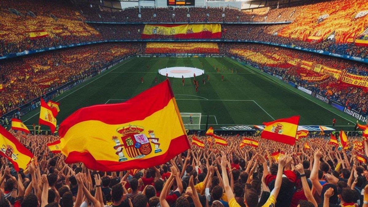 PREDIKSI LIGA SPANYOL - Ilustrasi suporter sedang menyaksikan pertandingan Valencia vs Espanyol pada Rabu, 23 April 2025.