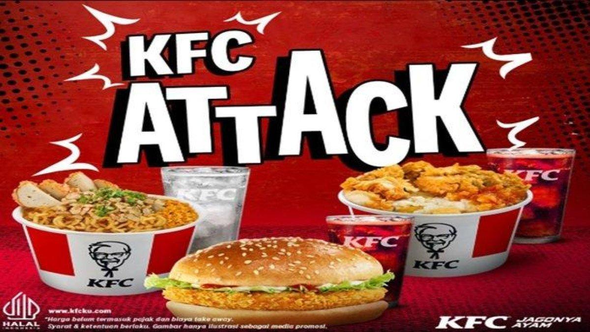 PROMO KFC - banyak pilihan Promo KFC KFC Attack hari ini Minggu (2/2/2025).