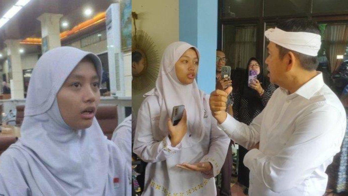 PUNGLI SMAN 7 CIREBON,- Inilah sosok Hanifah, siswi yang berani membongkar dugaan pungli yang terjadi di sekolahnya, SMAN 7 Cirebon, Jawa Barat terhadap Dedy Mulyadi.