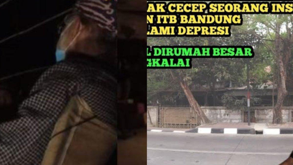 Pak Cecep, insinyur ITB tinggali rumah terbengkalai.