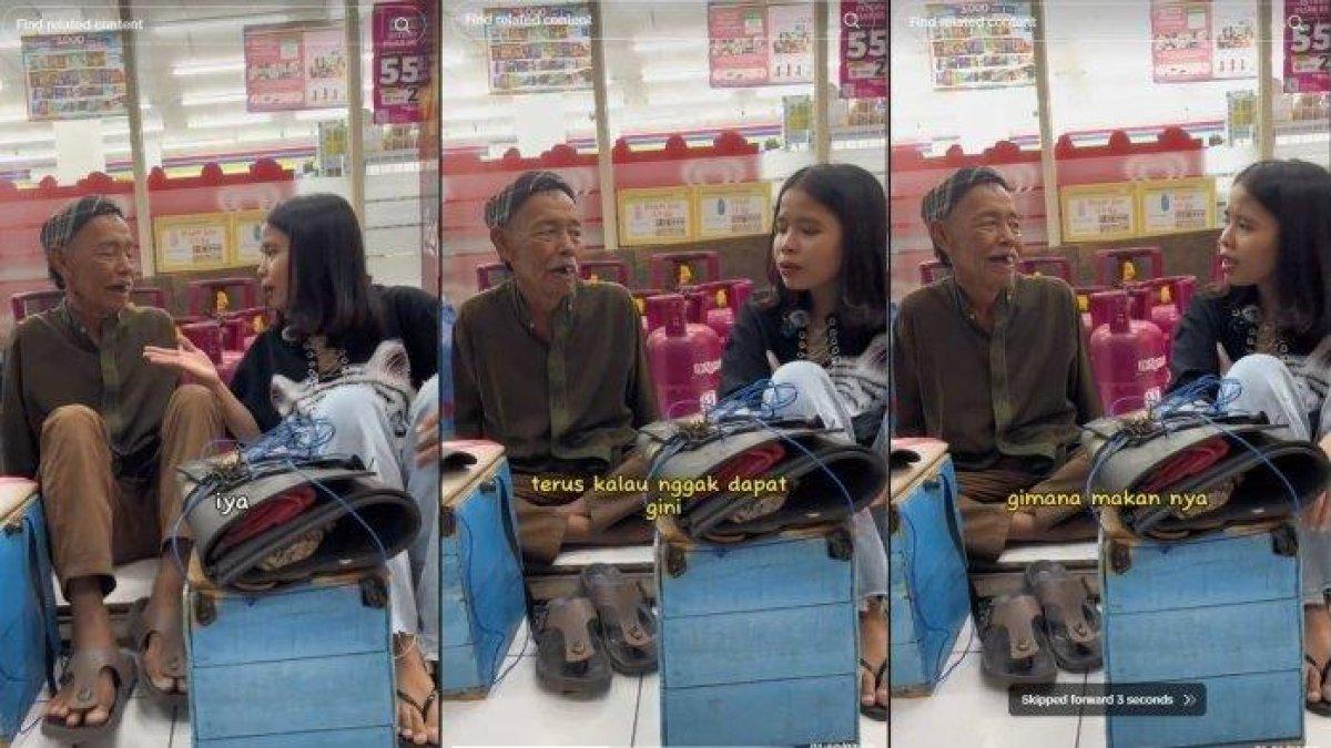 Pak Odik, lansia 73 tahun pedagang jasa sol sepatu