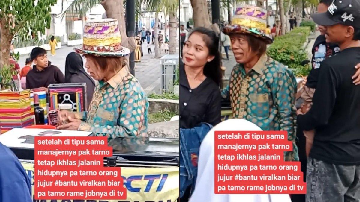 Pak Tarno kembali jadi pesulap jalanan