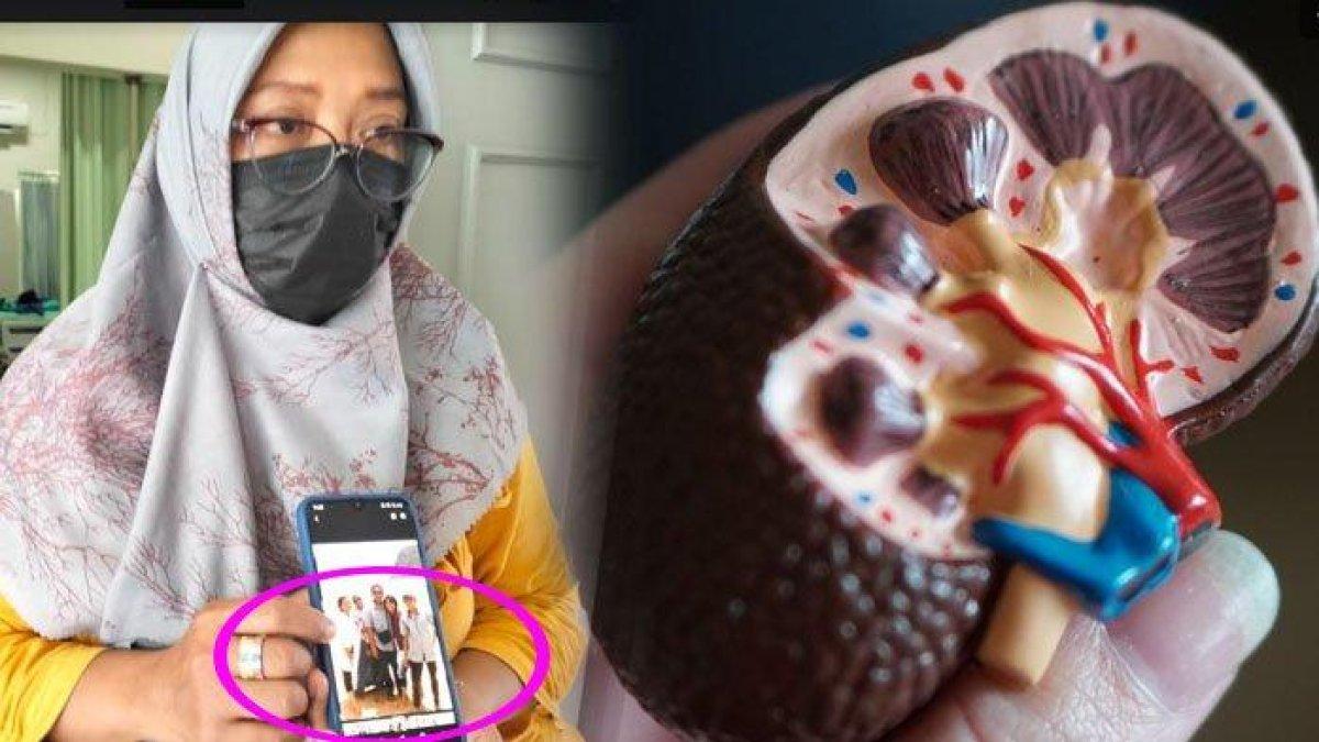 Pamuji Rahayu tunjukkan foto suami dan anaknya