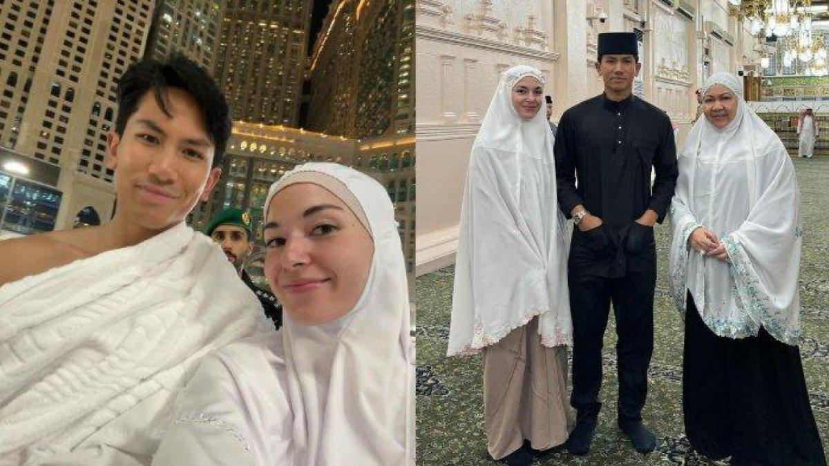 Pangeran Abdul Mateen pamer umrah bareng istri