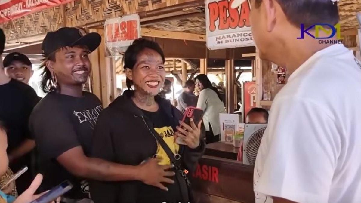 Pasangan punk bertemu dengan Dedi Mulyadi