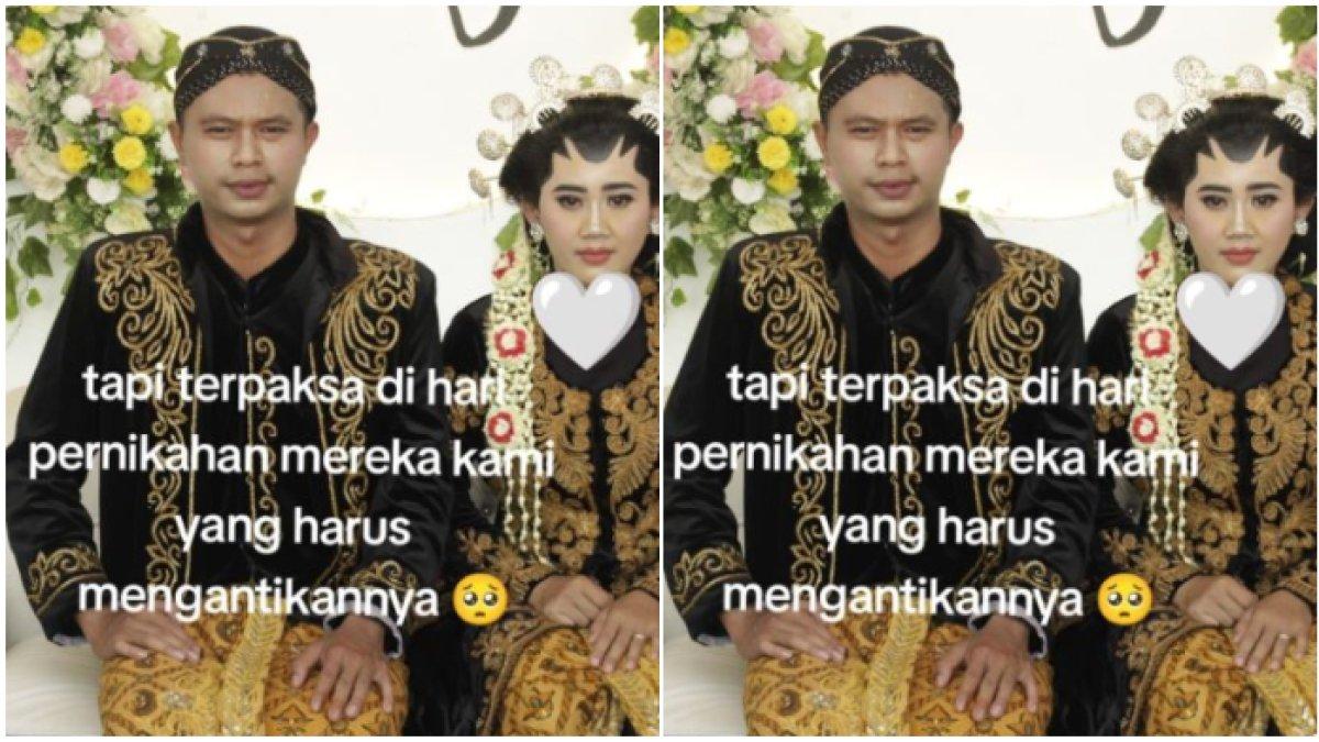 Pasutri gantikan adik jadi pengantin di acara resepsi (1)