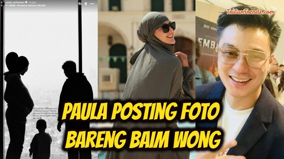 Paula Verhoeven mendadak posting foto mesra bareng Baim Wong lagi, ada pesan khusus untuk Kiano Tiger Wong.