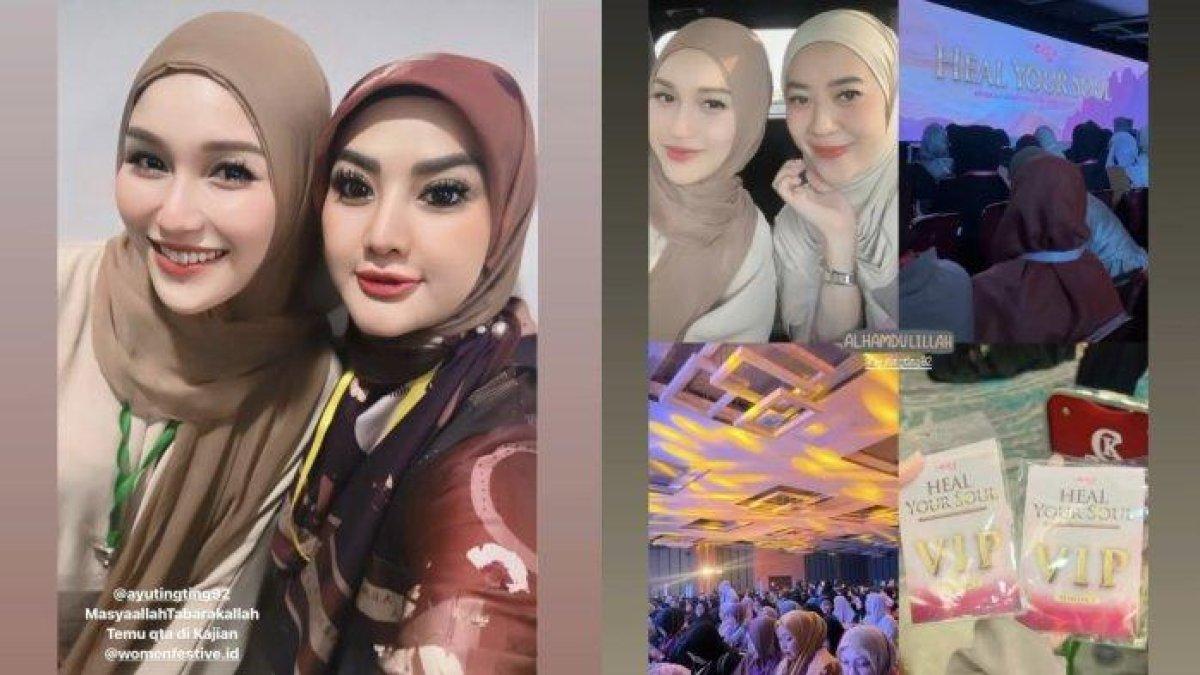Pedangdut Ayu Ting Ting ikut kajian keagamaan.