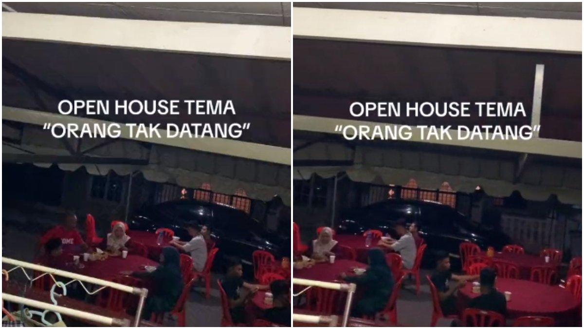 Pedihnya pria harus membuang banyak makanan gegara acara open house Hari Raya Idulfitri yang gagal.