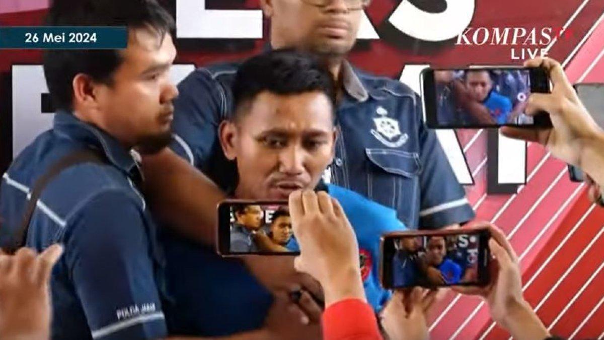 Pegi Setiawan tunjukkan gelagat aneh saat polisi rilis kasus Vina Cirebon.