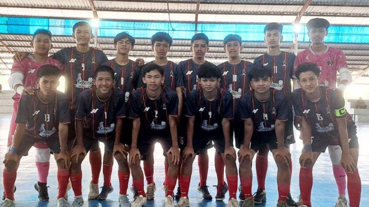 Pemain Tim Futsal Kabupaten Blitar yang berlaga di ajang Porprov VIII Jatim