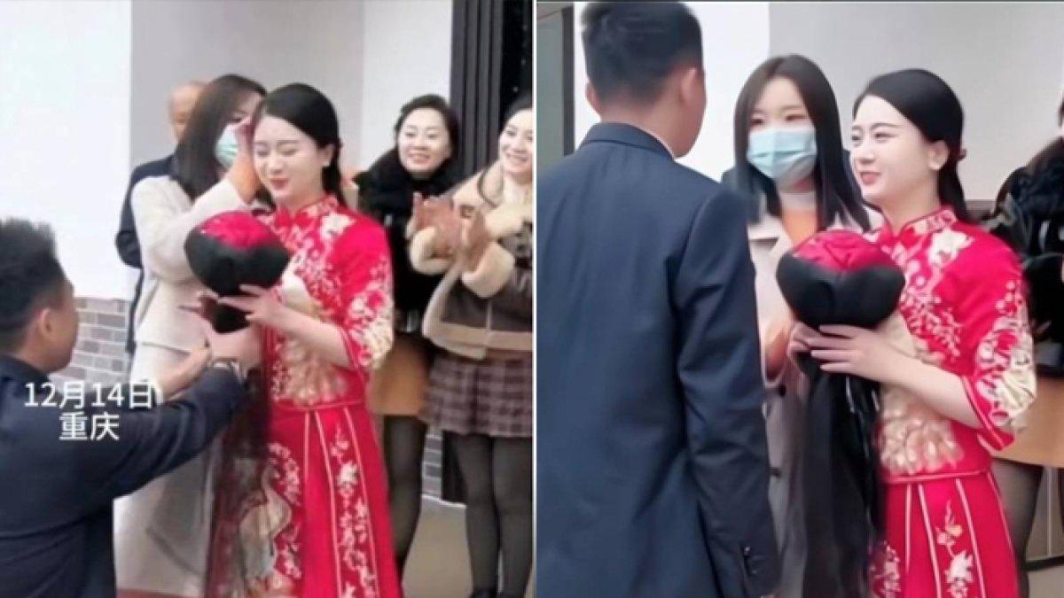 Pemandangan yang awalnya bahagia berubah menjadi tidak nyaman, tiba-tiba pengantin pria bertemu wanita yang dicintainya dalam diam selama 6 tahun