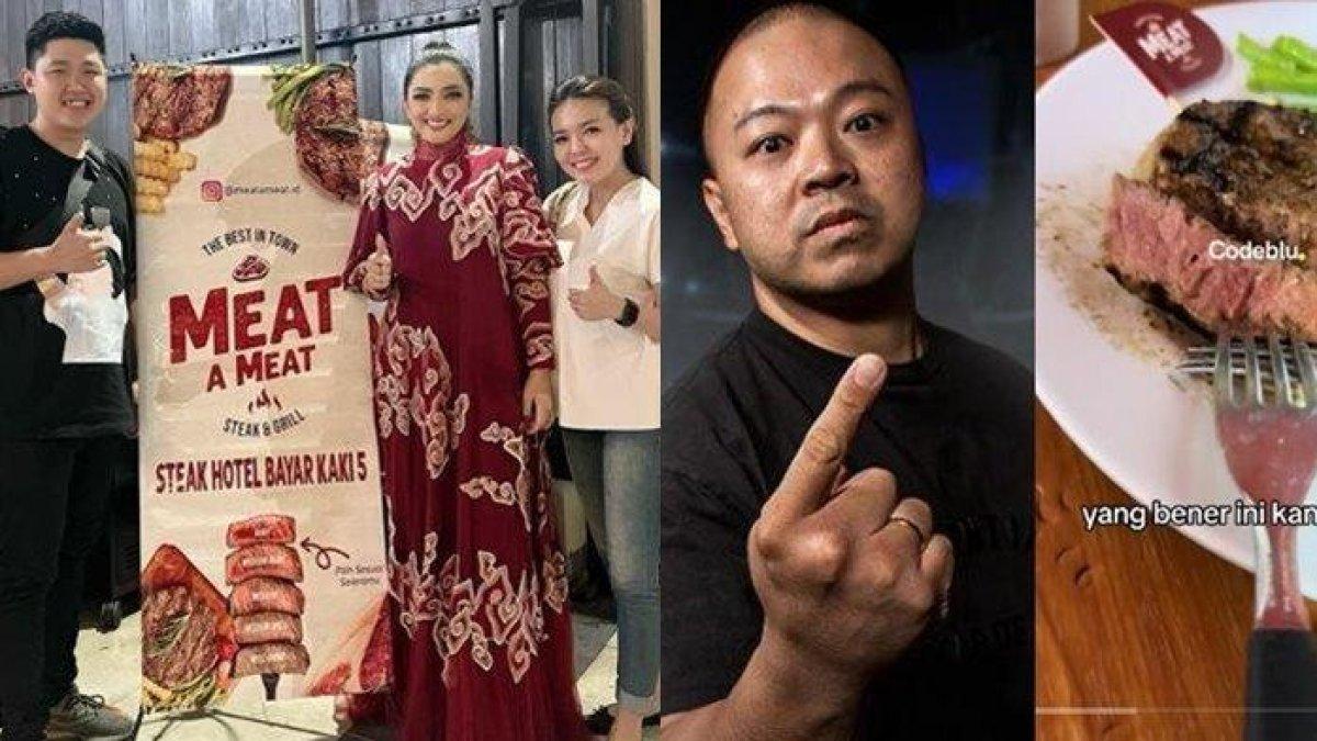Pemilik warung steak UMKM Meat a Meat di kawasan Sunter Jakarta Utara mengungkapkan kebahagiaannya setelah setelah mengalami stres akibat Codeblu