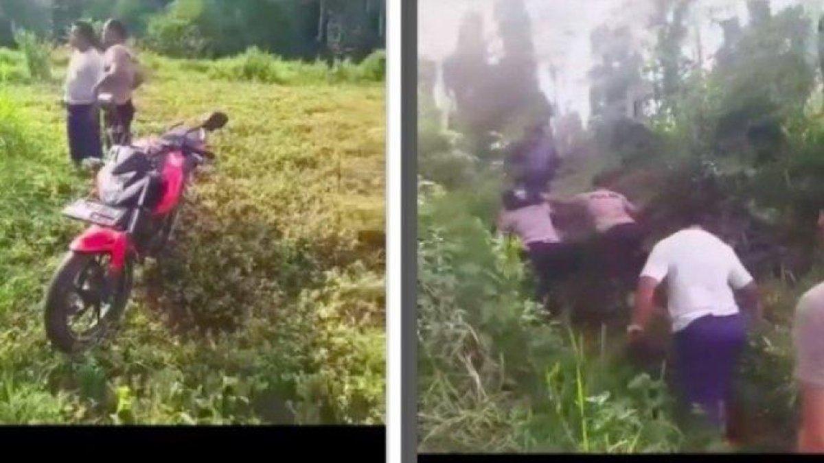 Pemudik asal Wonosobo ditemukan di pinggir kali di Temanggung bersama motornya, padahal tak ada akses jalan. Warga curiga dia dibawa lampor.