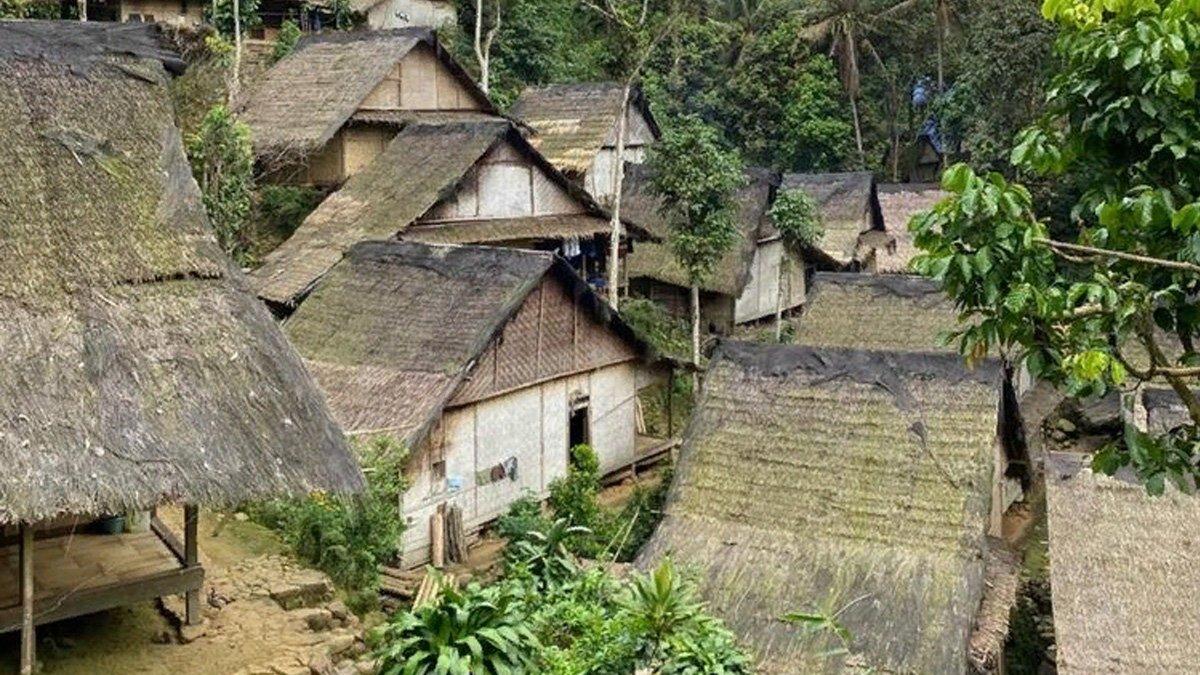 Pemukiman Suku Baduy di Desa Kanekes, Kecamatan Leuwidamar, Kabupaten Lebak.