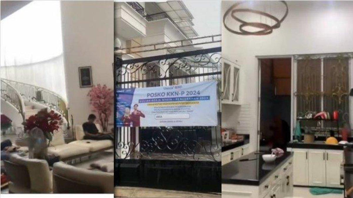 Penampakan rumah mewah posko mahasiswa KKN di Sentul.