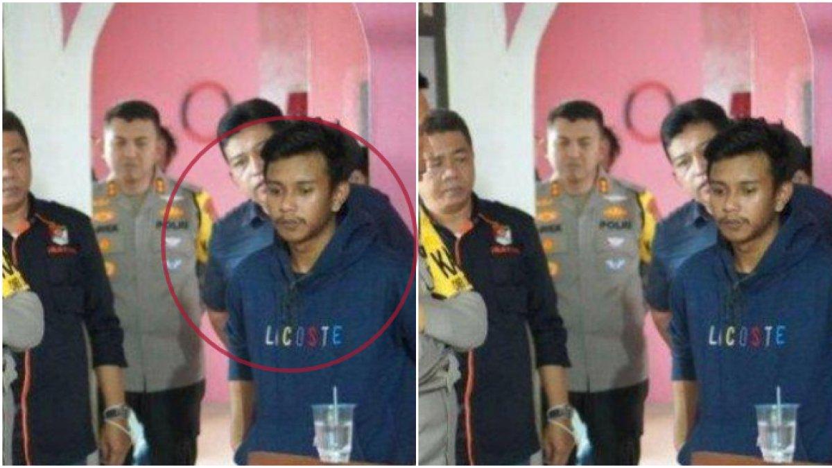 Penampilan Danu saat olah TKP kasus Subang, pakai jaket bermerek