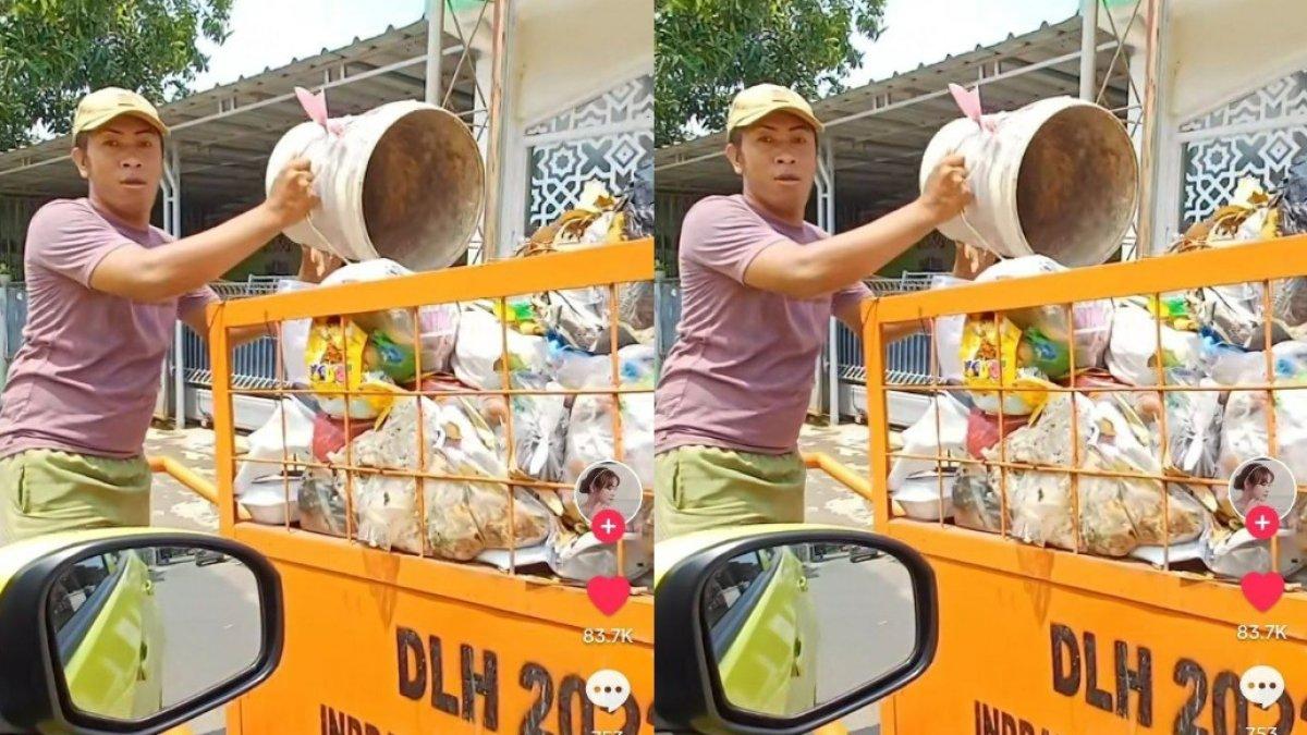 Penampilan Inces Febri ketika sedang bekerja