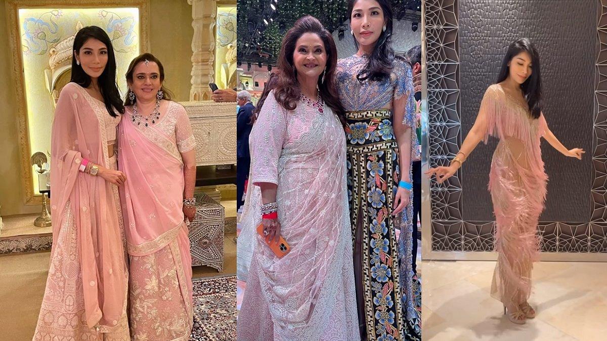 Penampilan Irene kala hadiri pernikahan Anant Ambani